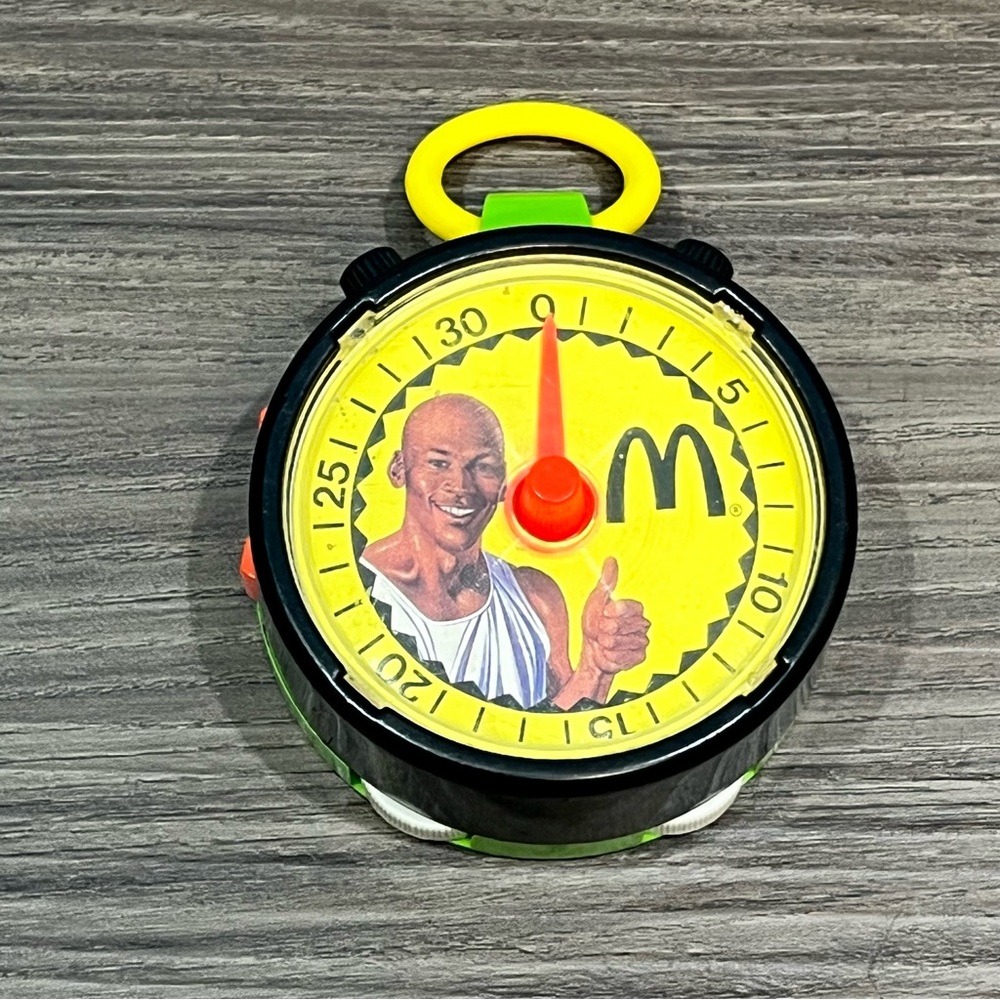 Vtg 1991 McDonalds Michael Jordan Fitness Fun Challenge Stopwatch Doesn't Work